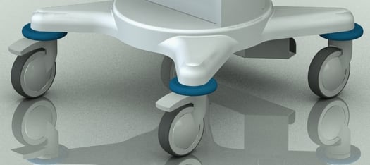 IEC 60601 Testing Locking Casters for Custom Medical Carts