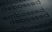 Embossing - Debossing