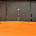 slot-and-tab-mount-used-for-adjustable-shelving-on-a-medical-cart-column