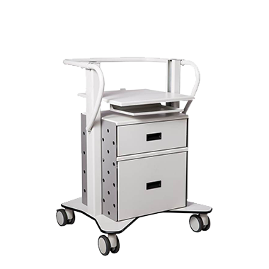surgical cart on white