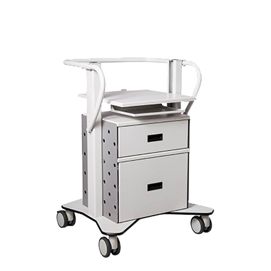 surgical cart on white